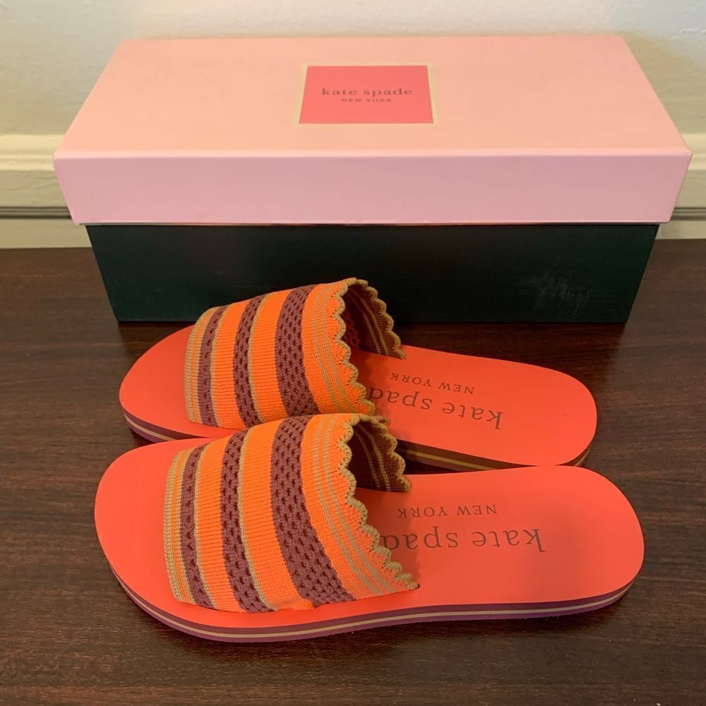 Kate Spade New York Women’s slide slip on rubber sandal Sz 5 and 6 new, NIB - Picture 5 of 8